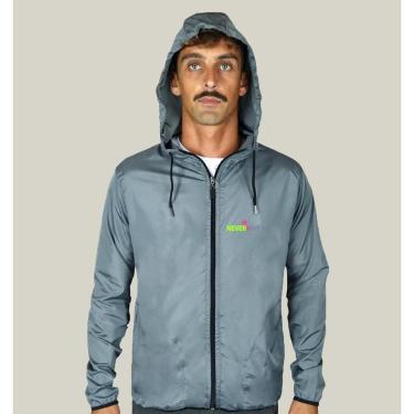 Imagem de Jaqueta Corta Vento Masculina Repelente a Água WSS Brasil Gym Never Give Up-Masculino