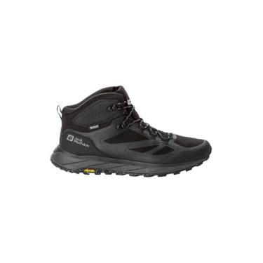 Imagem de Jack Wolfskin Tênis de caminhada masculino cano médio, Preto, 8.5