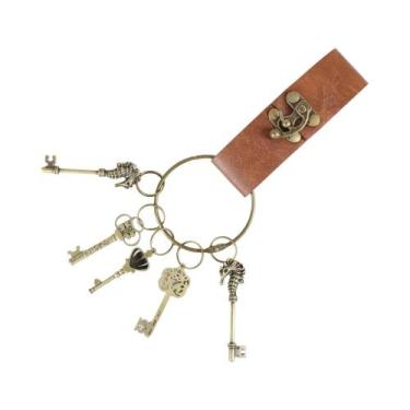 Imagem de Chaveiro Steampunk Medieval Em Metal Ornamental, Suporte Para Espada D