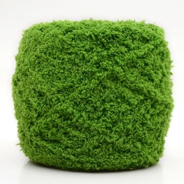 Imagem de Fio fofo de lã coral tricô fio volumoso macio bola de crochê artesanato várias cores para bricolage suéteres boneca cachecóis acessórios verde D