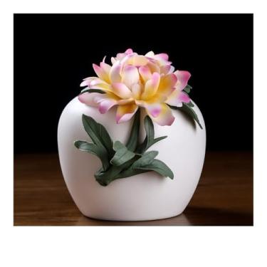 Imagem de Vaso de cerâmica feito à mão para sala de estar arranjo de flores moderno mesa de jantar armário de vinho ornamentos vasos de flores