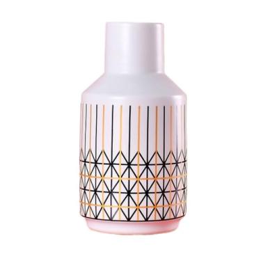 Imagem de Vaso de cerâmica europeu criativo, vaso de flores secas simuladas, arranjo de flores para sala de estar, vasos de flores para decoração de quarto