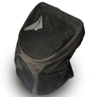 Imagem de Mochila Preta Passeio E Transporte De Pets Cachorros E Gatos - Cb3