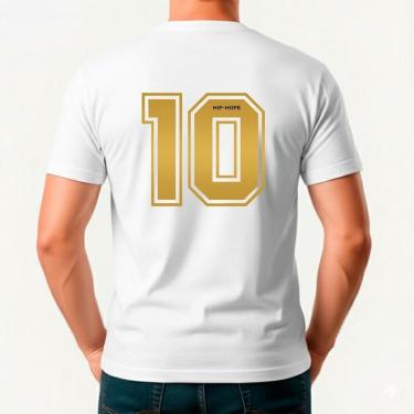 Imagem de Camiseta Masculina Algodão Premium Brasil Camisa 10-Masculino