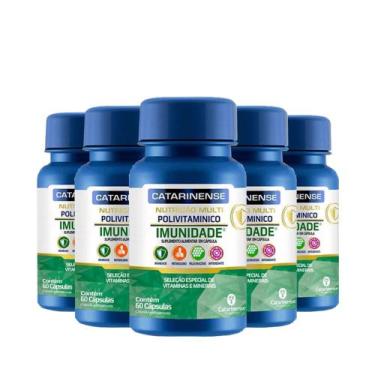 Imagem de Kit 5 Polivitamínico Imunidade Catarinense 60 capsulas