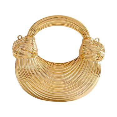 Imagem de Bolsa De Designer Para Mulheres Em Ouro, Luxuosa E Exquisita, Bolsa De