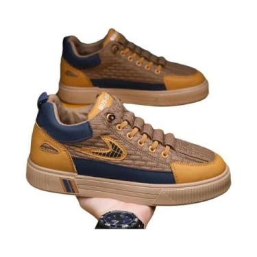 Imagem de Tênis Casuais Leves Para Homens, Slip-On, Moda Esportiva, Calçados Par