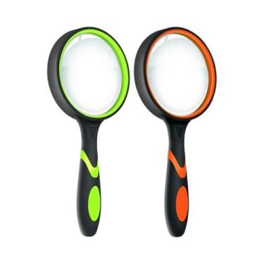 Imagem de Lupa Grande De 75mm Para Crianças, Lupa De Mão Antiderrapante Para Tra