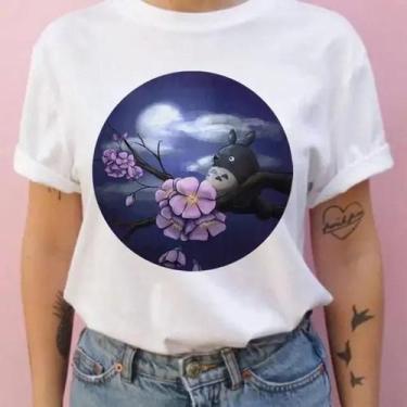 Imagem de Camiseta Unissex De Verão De Manga Curta Studio Ghibli Totoro Harajuku