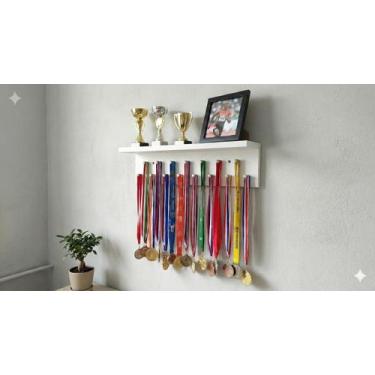Imagem de Porta Medalhas E Troféu Suporte De Parede Decoração Mdf - Klithovit De