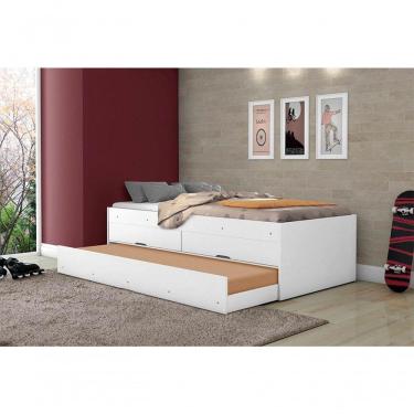 Imagem de Bicama Bari Branco Com Colchões - Gabrielli