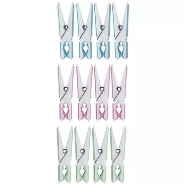 Imagem de Prendedor De Plástico Fashion 12 Peças - 6063 - Mor Prendedor Plastico Fashion 12pc Mor 6063 Met.mor