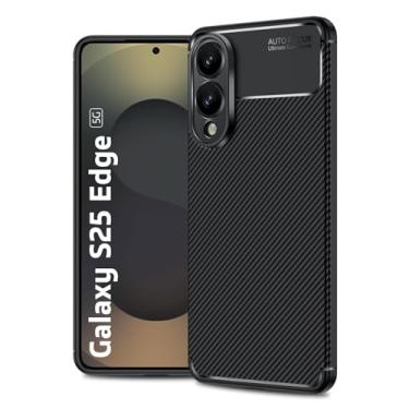 Imagem de Capa Case Fibra de Carbono Anti Impacto para Galaxy S25 Edge - Capinha Protetora Leve e Durável Danet (Preta)