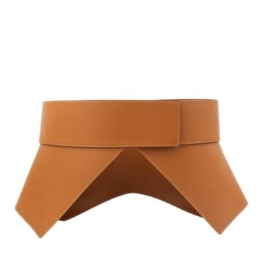 Imagem de ZYQHMY Cinto largo feminino de couro com cintura larga com espartilho, D, 85 cm