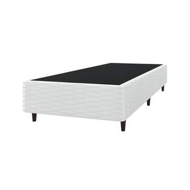 Imagem de Base Box de Solteiro Umaflex New Itália com Revestimento em Jacquard - 38x88x188cm - Branco
