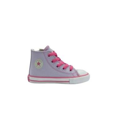 Imagem de Tênis Infantil Menina Converse Chuck Taylor Side Zip Canvas+1 CK12500001 Roxo-Feminino
