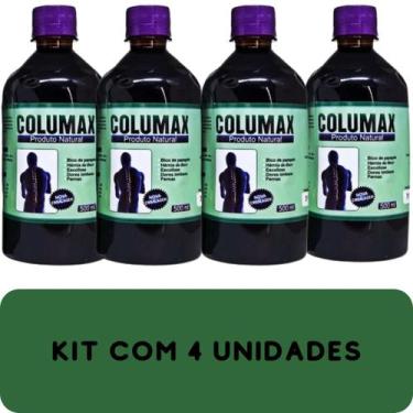 Imagem de Suplemento Alimentar Columax Natural Frasco 500ml Kit Promocional 4 Un
