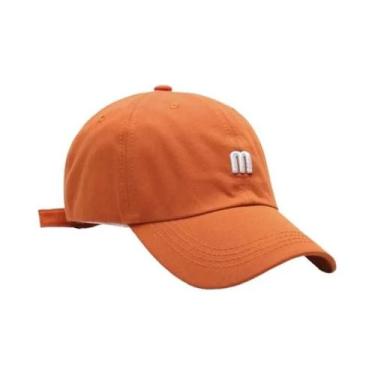 Imagem de Boné De Beisebol Unissex Em Algodão Com Letras Bordadas, Chapéu De Sol