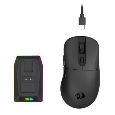 Imagem de Mouse Gamer Ebony Standard Preto, RGB, 24.000 dpi, com Dock de Carregamento, M998-STD-1K, REDRAGON