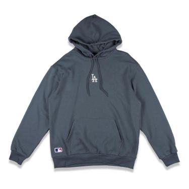 Imagem de MOLETOM NEW ERA CANGURU FECHADO LOS ANGELES DODGERS MLB CINZA-Masculino