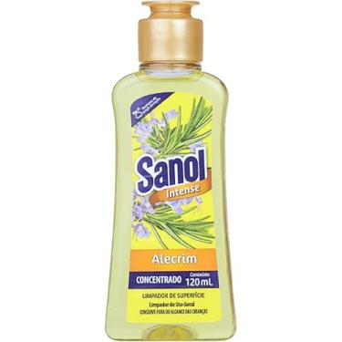 Imagem de Sanol Limpador Concentrado De Superfície Perfumador Alecrim 120 Ml Verde