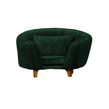 Imagem de Poltrona Cama Caminha Pet Baby Laddi Veludo Verde Dvinn