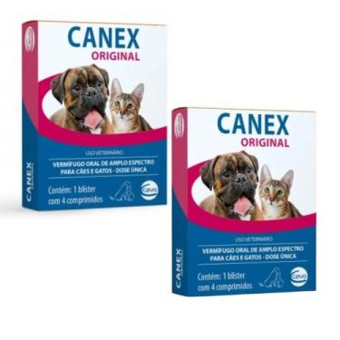 Imagem de Kit 02 Vermífugo Canex Original Para Cães e Gatos