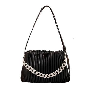 Imagem de Bolsa Feminina Transversal Corrente Ombro Tiracolo Festa - Klizz, Nvk1
