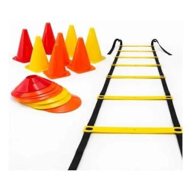 Imagem de Kit Funcional Agilidade 10 Chapéus + 10 Cones E Escada Colorido - Ela 