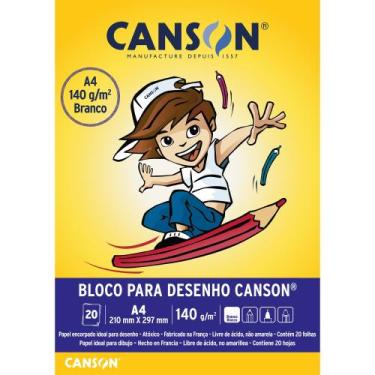 Imagem de Bloco Desenho Infantil 20 folhas A4 140gr Canson