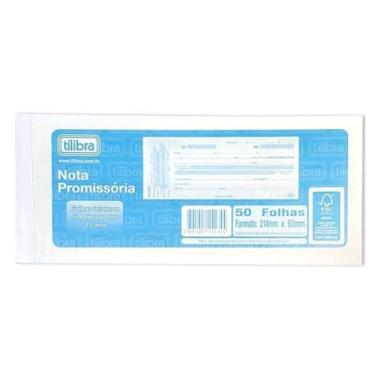 Imagem de Nota Promissória Tilibra Grande - 50 Folhas Certificada FSC 214MM X 93