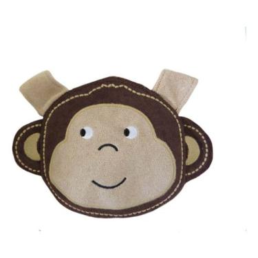 Imagem de Babador Atoalhado Impermeável Bebês - I Love Novidades, Macaco Marrom