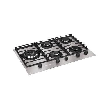 Imagem de Cooktop a Gás Mueller MCG5BL 5 Bocas Alumínio com Grade Dupla Vidro Temperado Preto Bivolt