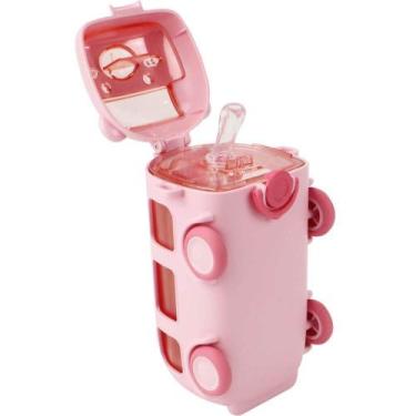 Imagem de Garrafa infantil onibus feliz 500ml bbr, Rosa, UN