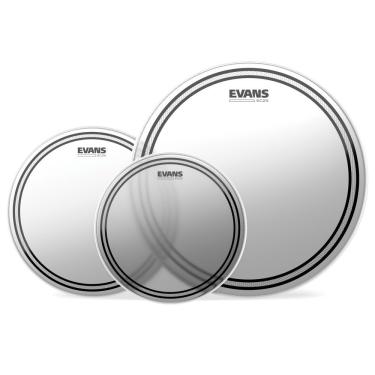 Imagem de Kit de Peles para Bateria Fusion EC2S Porosa ETP-EC2SCTD-F 10 12 14 Transparente Evans