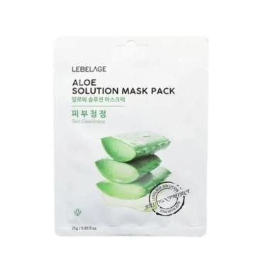 Imagem de Máscara Facial Lebelage Aloe 23ml Hidratação Intensa Calmante Nutrição