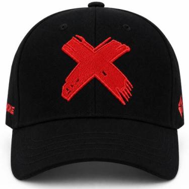 Imagem de Boné ajustável aba curva bordado snapback unissex premium - SWG, Preto