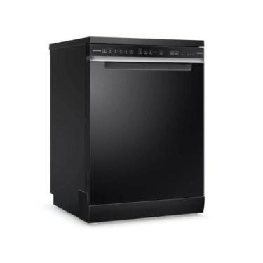 Imagem de Lava Louças Brastemp 15 Serviços Smart Sensor BLF61AE Preta 110V, Bivo