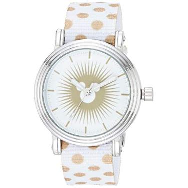 Imagem de Disney Relógio de quartzo analógico vintage adulto Mickey Mouse, Branco, Relógio de quartzo