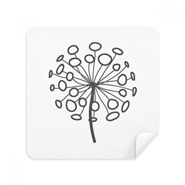 Imagem de Ornamental Flower Plants Dente-de-leão pano pano pano limpador de tela tecido de camurça pacote com 2