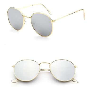 Imagem de Luxury Mirror Sunglasses Women/Men Lady Classic Round Sun Glasses UV400 Outdoor Oculos De Sol Gafas,13,China