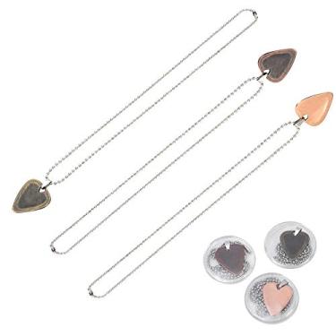 Imagem de Corrente de pingente de palheta de guitarra personalizada decorativa personalizada, pingente de palheta de guitarra, liga de zinco para amantes de guitarra homens mulheres