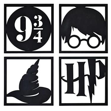 Quadros decorativos para Festa Harry Potter Kids - 4 unidades