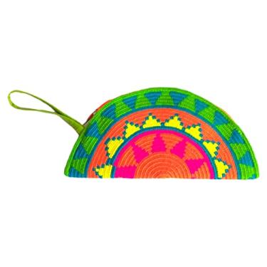 Imagem de Carteira/estojo/clutch/necessaire Wayuu (semicírculo/méia lua) - Artesanato Colombiano - WWS01215