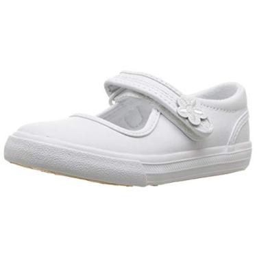 Imagem de Tênis unissex Ella Mary Jane da Keds, Branco, 6 Toddler