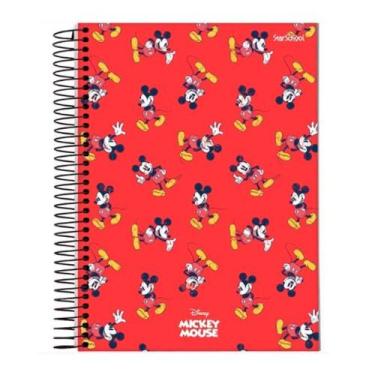 Imagem de Caderno Espiral Universitário Starschool Mickey Mouse Com 80 Folhas Ca
