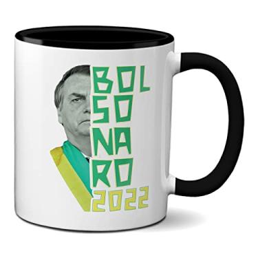 Imagem de Caneca Presente Criativo Bolsonaro 2022 Brasil Melhor (Preta)