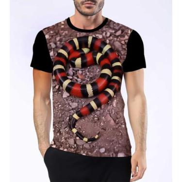 Imagem de Camisa Camiseta Cobra Coral Verdadeira Serpente Venenosa 4 - Dias No E