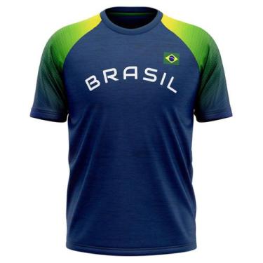 Imagem de Camiseta Braziline Amazon Brasil Masculino - Marinho