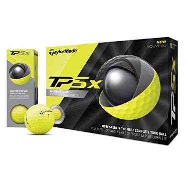 Imagem de TaylorMade Bola de golfe amarela TM20 TP5x, tamanho único